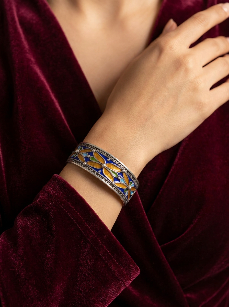 Bracelet Atlas Émail Royal – Image 2