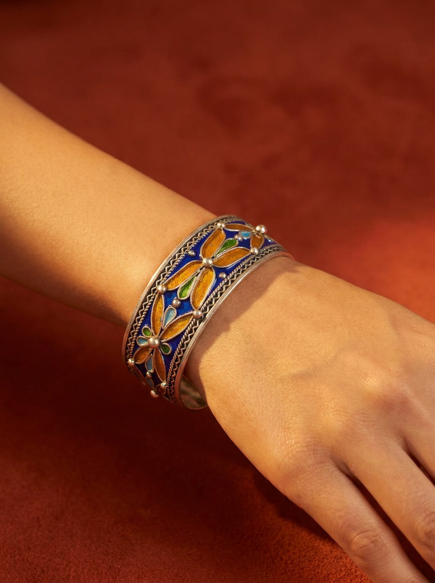 Bracelet Atlas Émail Royal – Image 3